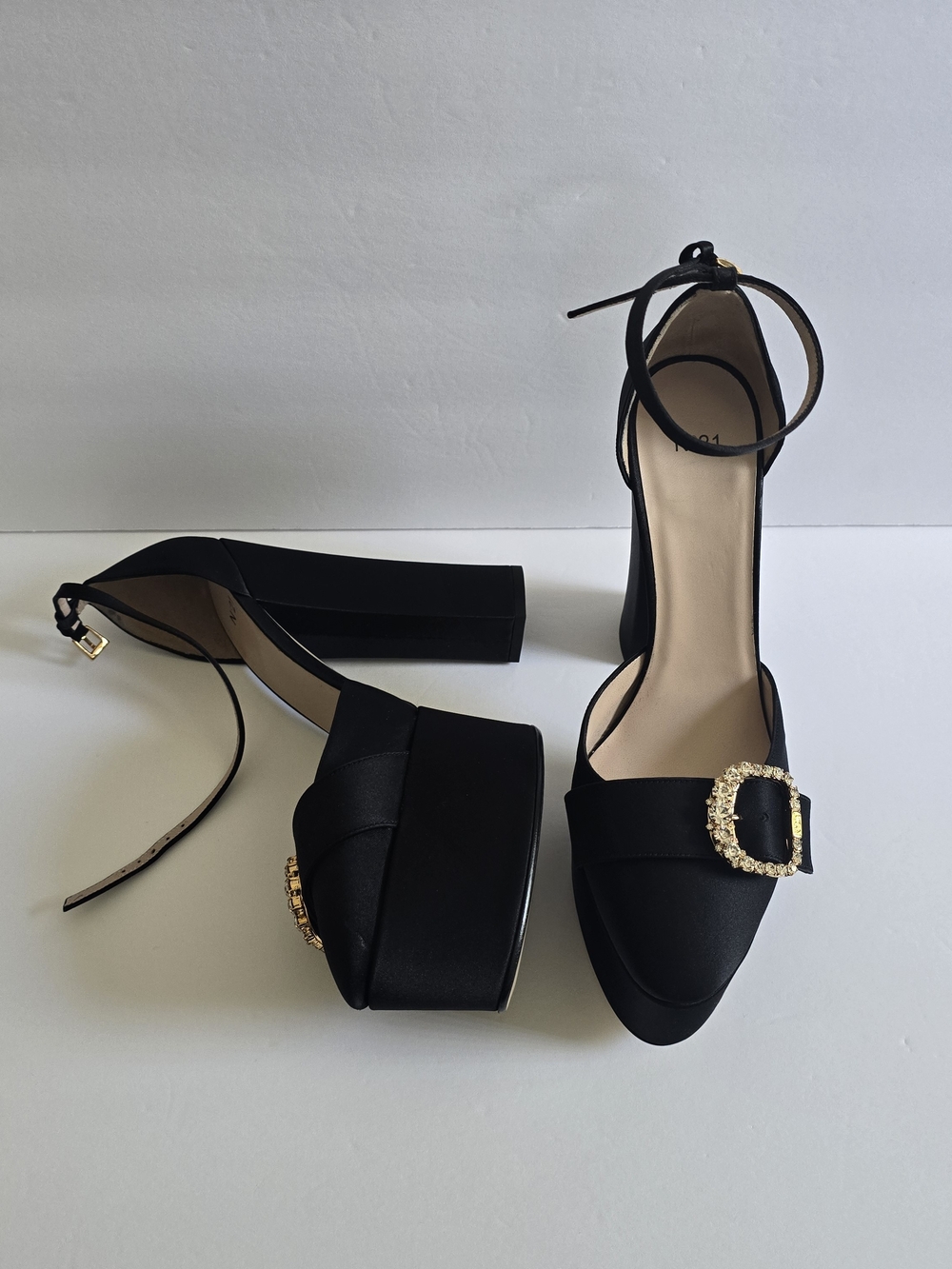 Nº21 Ankle-Strap Platform Heels Black Size 40 - Picture 2 of 13